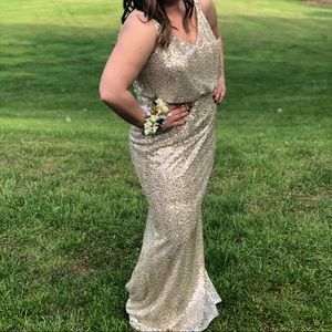 24 Hr Sale!!! Gold sequin Dress